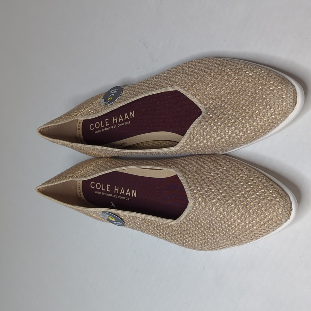 NWT Cole haan stitch pointed toe washable flats